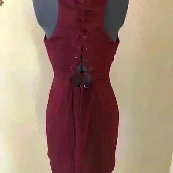 Charlotte Rousse burgundy Sleeveless Casual Dress Women Medium - Picture 3 of 5